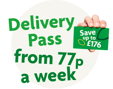 Delivery Pass from 77p a week