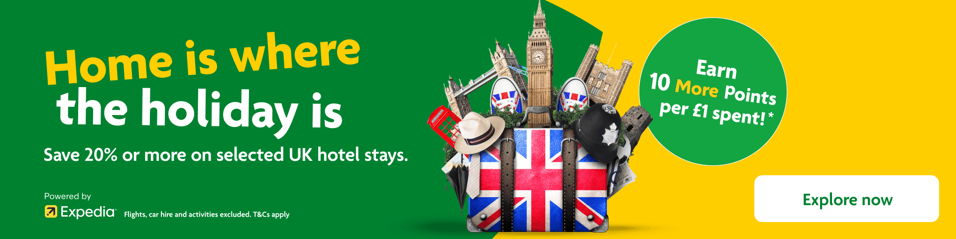 Discover the world the Morrisons way - Earn up to 10 MORE points for each £1 spent*. Click here to search thousands of flights and hotels, powered by Expedia