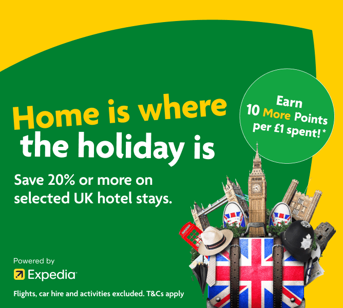 Discover the world the Morrisons way - Earn up to 10 MORE points for each £1 spent*. Click here to search thousands of flights and hotels, powered by Expedia