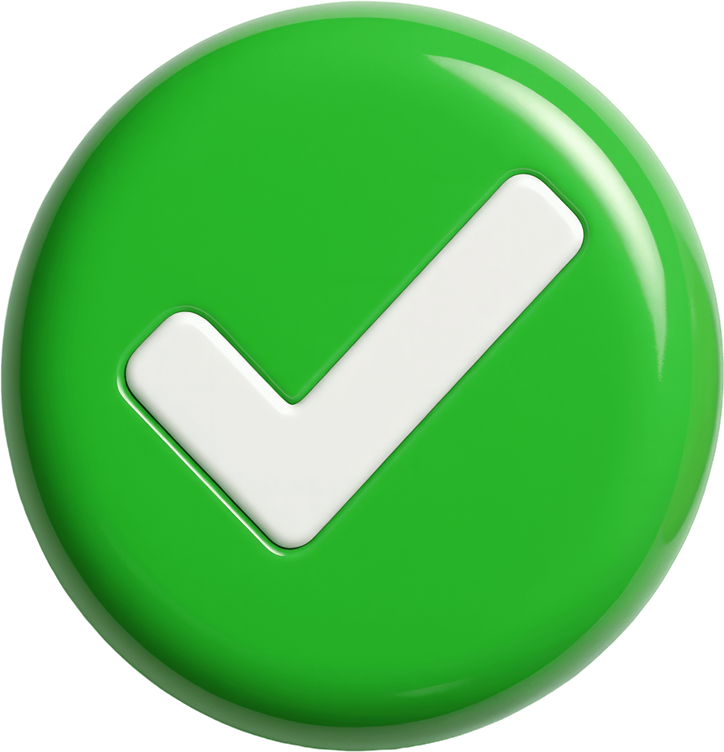 Image of a green tick