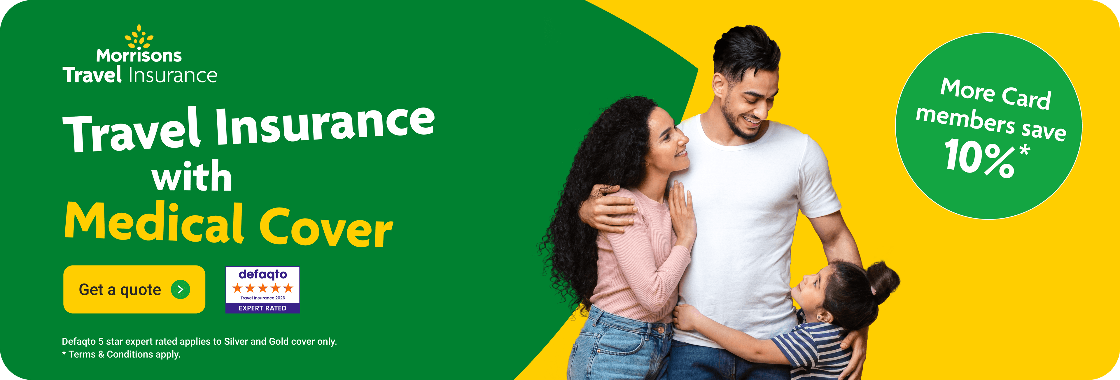 Travel Insurance with Medical cover. More card member benefits available*. Click here to get a quote.